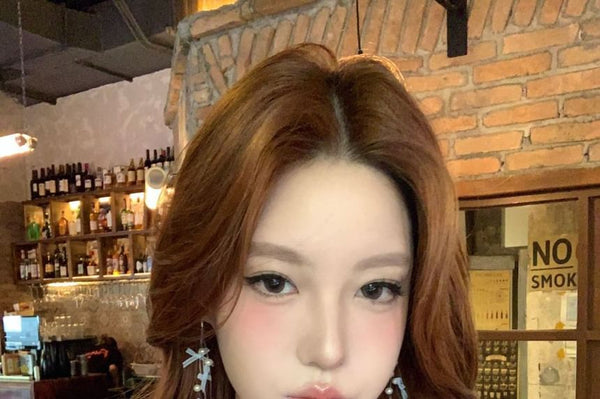 Fringed Earring Bow Pearl Drop Faux FashionChic