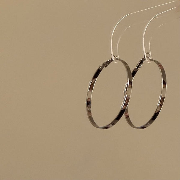 Earring Leverback Hoop Shiny FashionChic