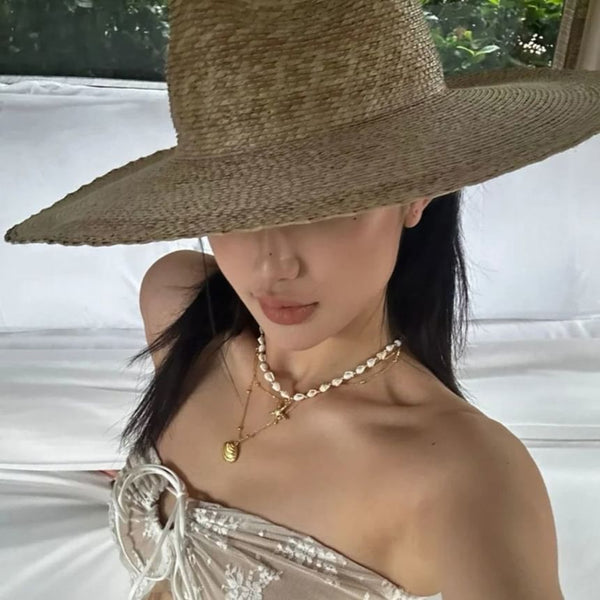 Station Shell Pendant Chain Set: + Starfish Necklace FashionChic