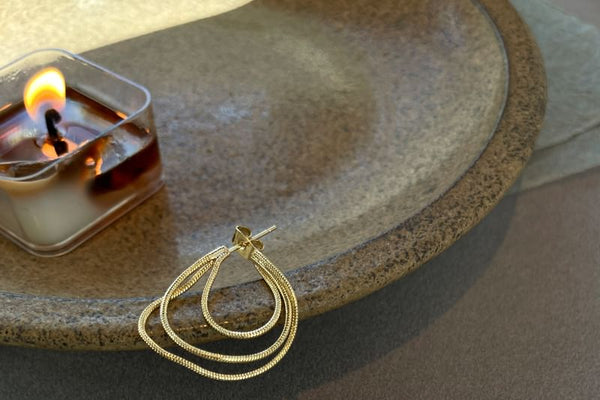 Hoop Layered 925 Silver Sterling Earring FashionChic