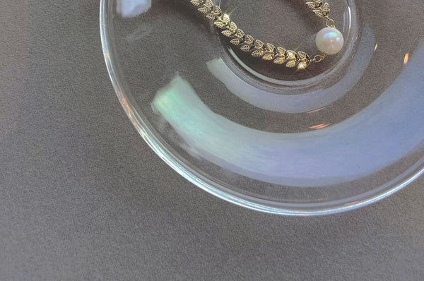 Pearl Faux Choker Leaf FashionChic