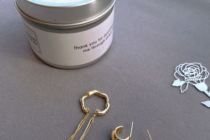 Sterling Plain Earring Hoop Ear Silver Chain Cuff + 925 Set: FashionChic