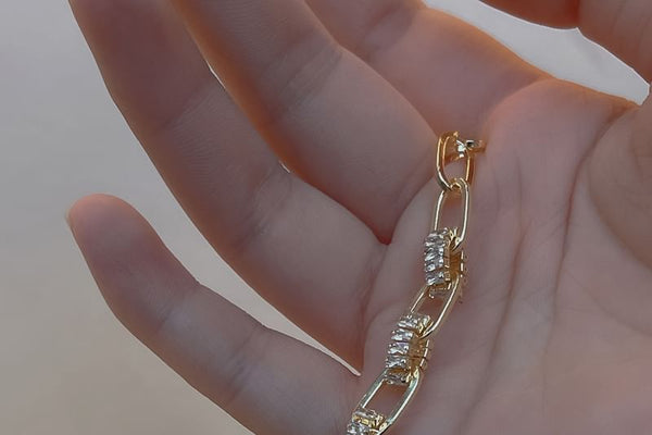 Rhinestone Bracelet Chain FashionChic