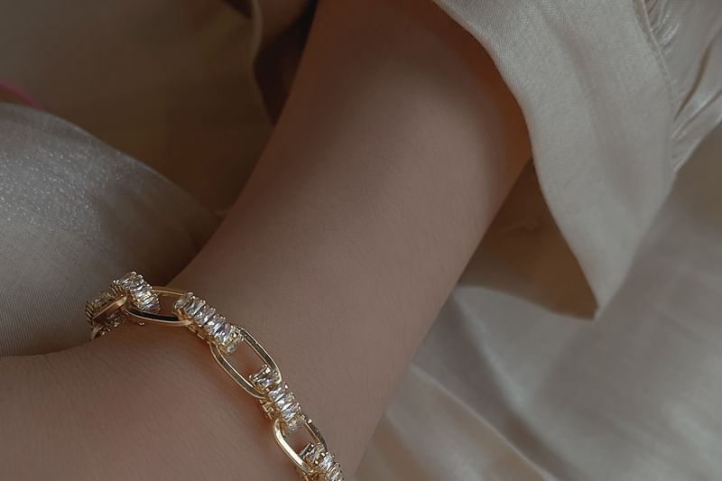 Rhinestone Bracelet Chain FashionChic