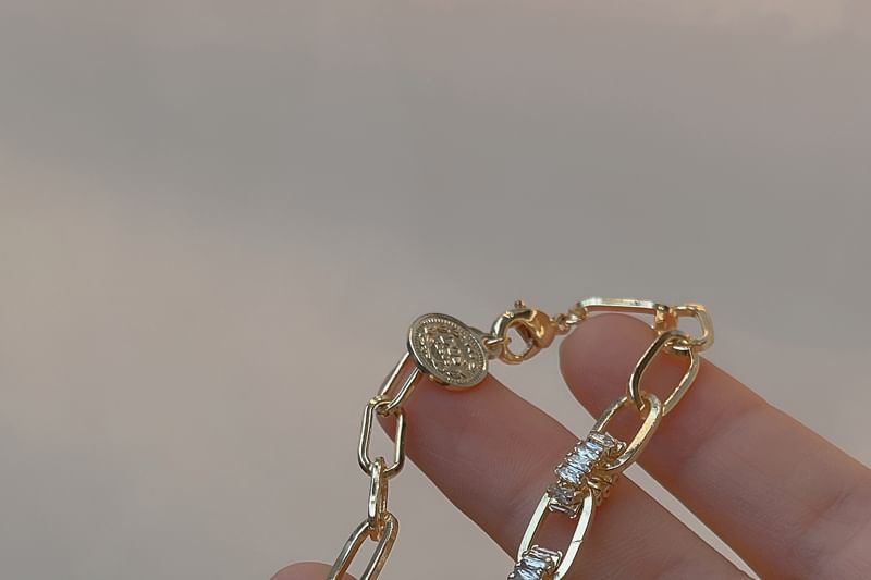 Rhinestone Bracelet Chain FashionChic