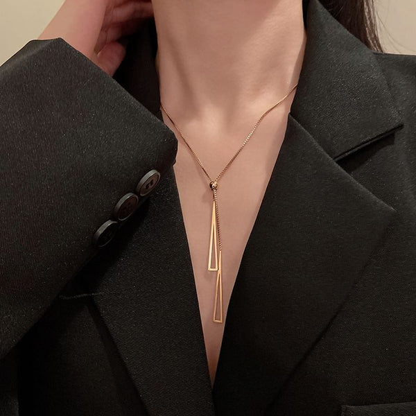 Pendant Triangle Necklace FashionChic
