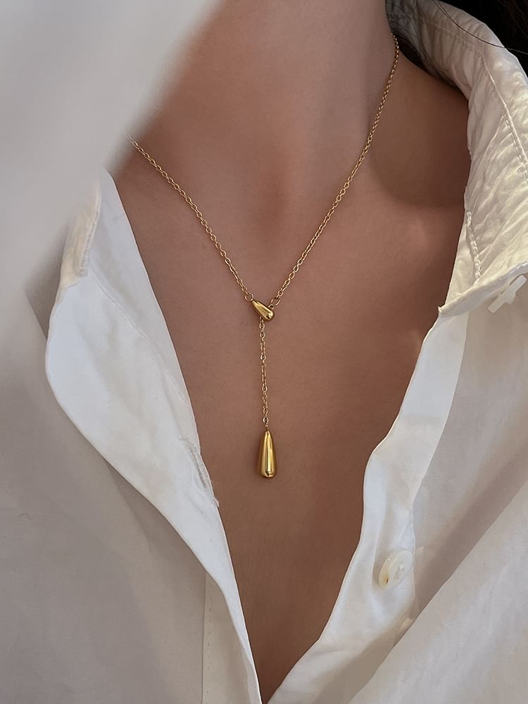 Pendant Teardrop Necklace FashionChic