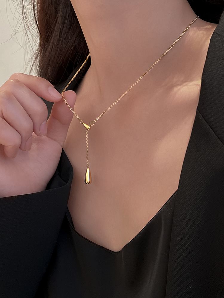 Pendant Teardrop Necklace FashionChic