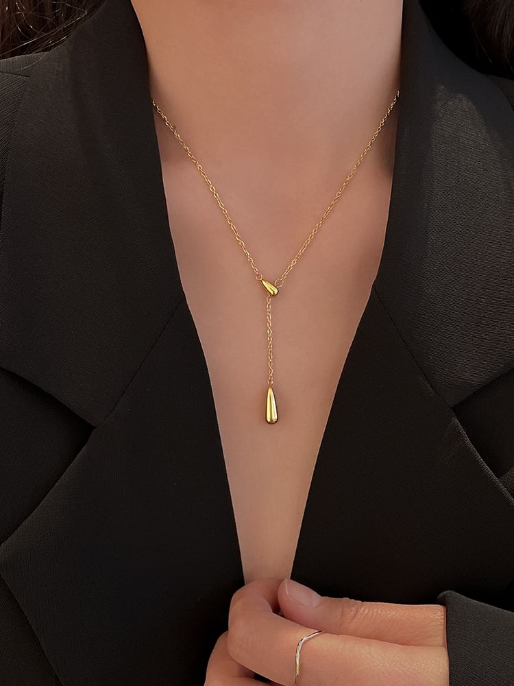Pendant Teardrop Necklace FashionChic