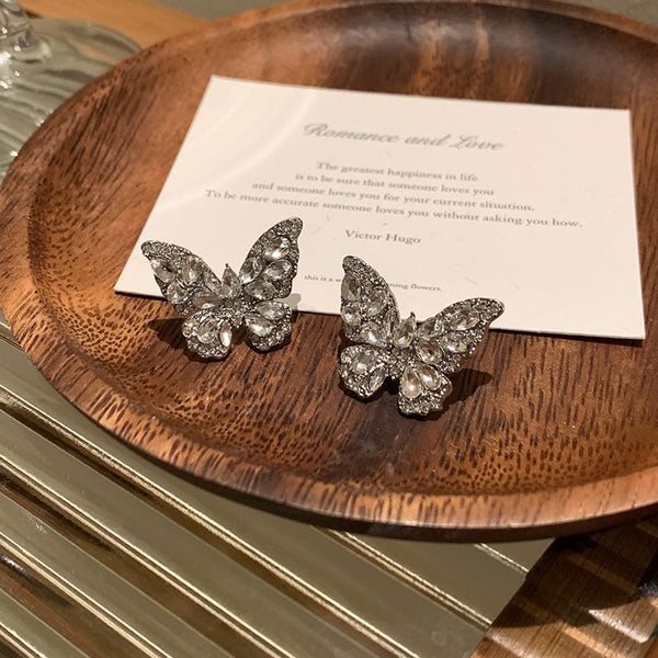 Ear Rhinestone Cuff Butterfly FashionChic