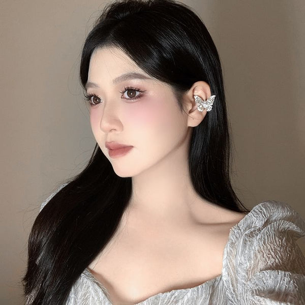 Ear Rhinestone Cuff Butterfly FashionChic