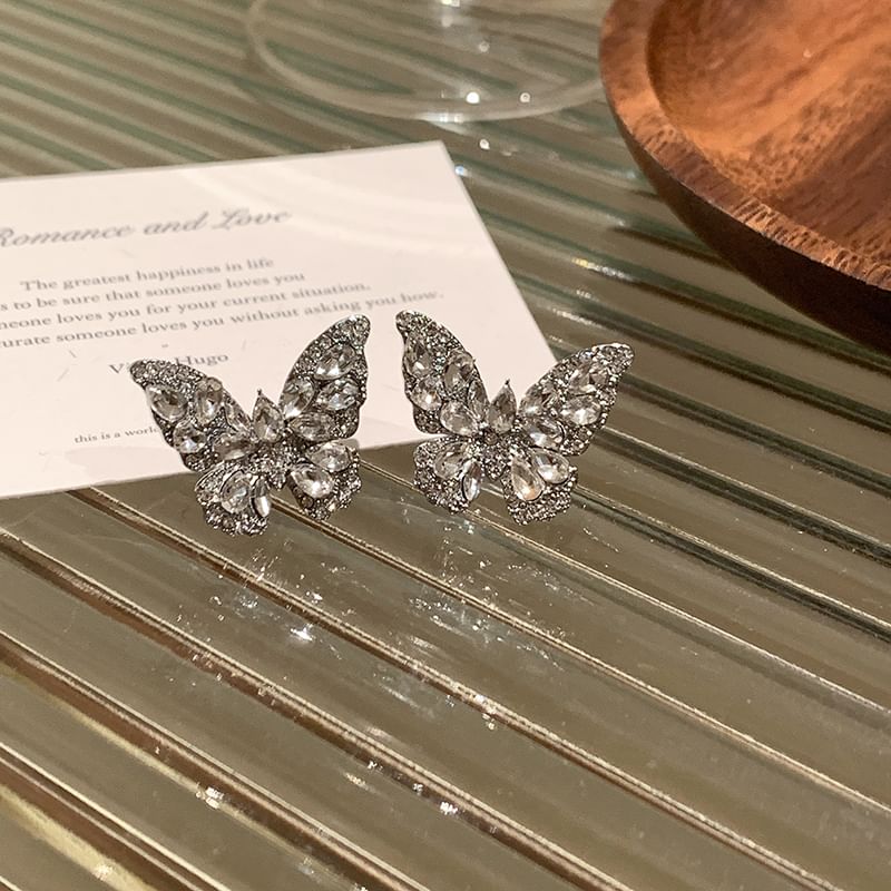 Ear Rhinestone Cuff Butterfly FashionChic