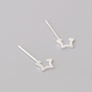 925 Silver Earring Star Open Sterling FashionChic
