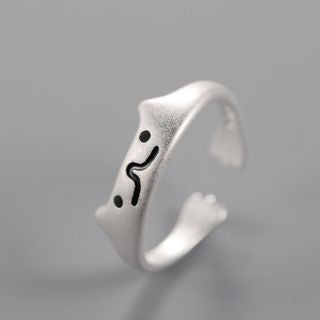 Ring 925 Sterling Cat Open Silver FashionChic