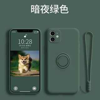 Case Ring Plain Stand Phone FashionChic