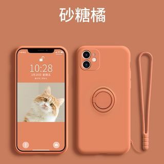 Phone Plain Case Stand Ring FashionChic