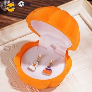 Velvet Halloween Phantom Earring Pumpkin Jewelry + Box FashionChic