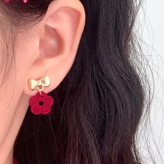 Drop Earring Clip-On Floral / Bow FashionChic