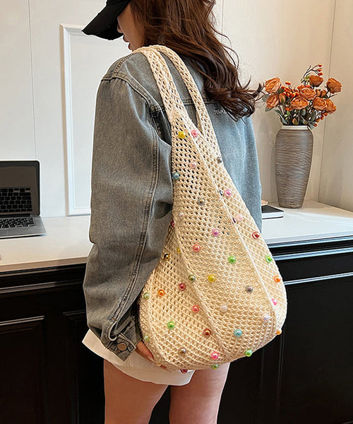 Large Capacity New Beige Versatile Satchel Bag Handbag II034 Bag-BGS240825