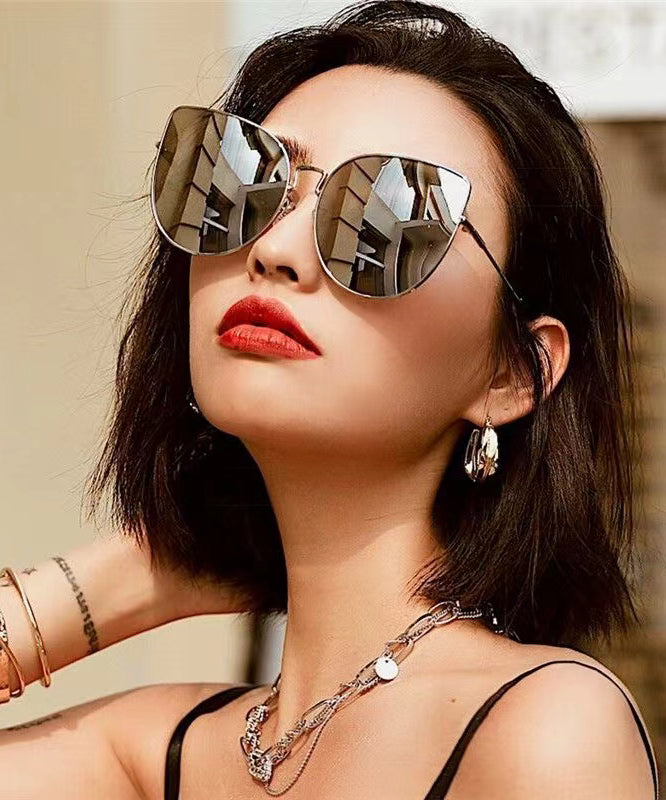 Large Frame Trendy Cat Eye Sunglasses 2024 New Model XS1068 Ada Fashion