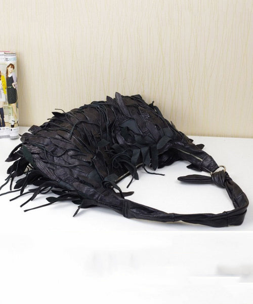 Leisure Sheepskin Tassel Shoulder Bag For Women HJ1052 Ada Fashion