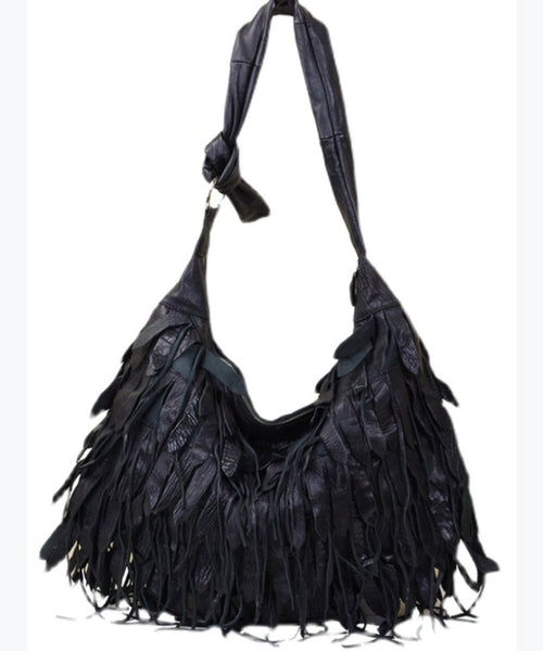 Leisure Sheepskin Tassel Shoulder Bag For Women HJ1052 Ada Fashion