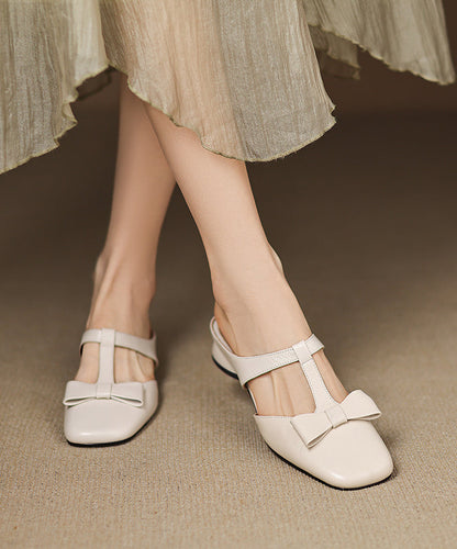 Light Sheepskin Out Sandals Hollow Slide Blue Splicing FashionChic