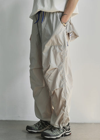 Cotton Waist Pockets Summer Elastic Grey Mens Light Pants FashionChic