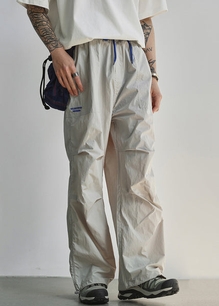 Cotton Waist Pockets Summer Elastic Grey Mens Light Pants FashionChic