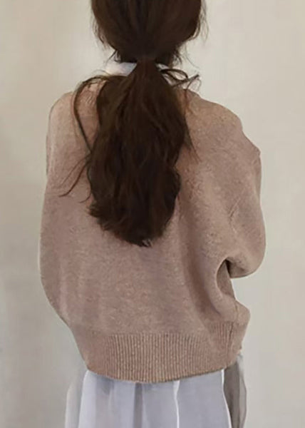 Button Coat Knit Asymmetrical Solid Green Loose Spring FashionChic