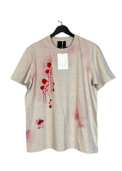 Loose Grey O Neck Tie Dye Cotton Mens Tshirt Summer LK038 Men-Silk-MENT240630