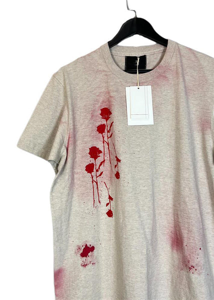 Loose Grey O Neck Tie Dye Cotton Mens Tshirt Summer LK038 Men-Silk-MENT240630