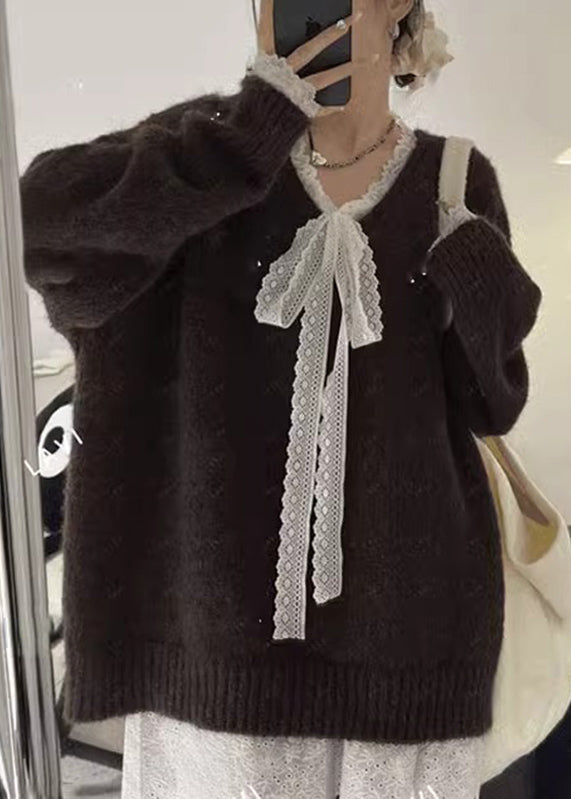 Loose Grey Thick Cozy Cotton Knit Sweaters Winter RK006 ABC