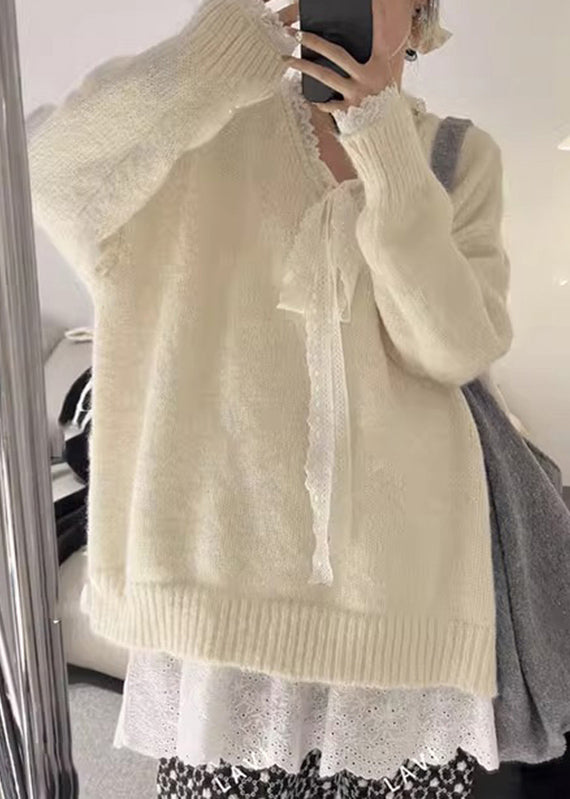 Loose Grey Thick Cozy Cotton Knit Sweaters Winter RK006 ABC