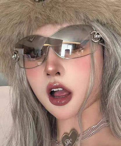 Loose Light Grey Outdoor Hiking Goggles Windproof Sunglasses XS1057 Ada Fashion