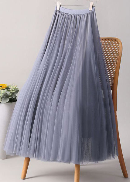 A Skirts Elastic Pink Waist Loose Line Tulle FashionChic