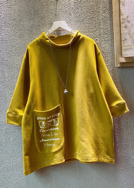 Loose Purple O-Neck Graphic Pockets Sweatshirts Summer BV022 MZF-HTP240702