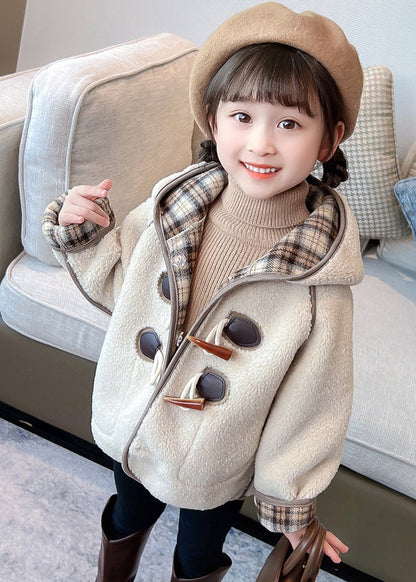 Lovely Green Patchwork Button Kids Hooded Coat Winter WL027 MM-RCTZ-CGTS241120