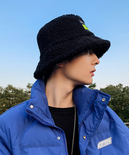 Bob homme noir polyvalent doublé en polaire et laine TK030