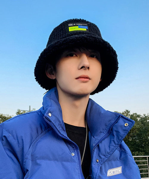 Bob homme noir polyvalent doublé en polaire et laine TK030