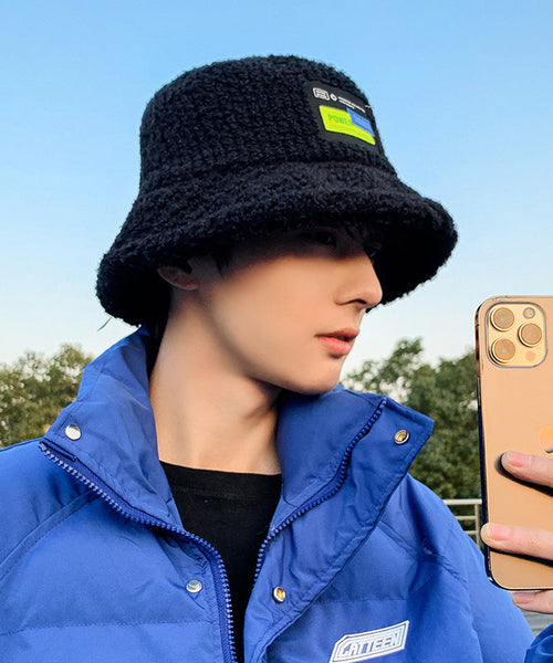 Bob homme noir polyvalent doublé en polaire et laine TK030