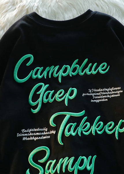 Shirts Modern T Men Apparel Letter Cotton Embroideried Apricot FashionChic