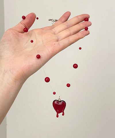 Necklace Love Modern Alloy Pendant Mulberry Beading FashionChic