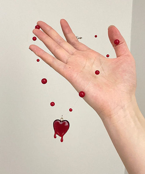 Necklace Love Modern Alloy Pendant Mulberry Beading FashionChic