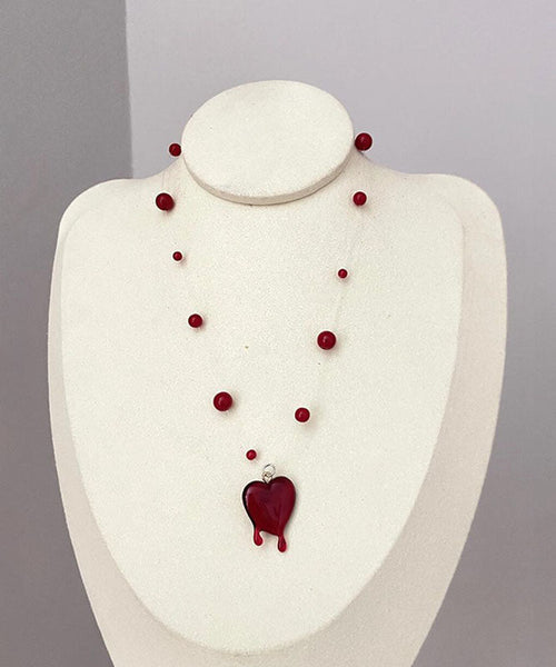Necklace Love Modern Alloy Pendant Mulberry Beading FashionChic