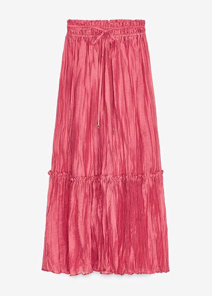 Set Ruffled Fall Patchwork Pieces Two Pink Cotton Modern FashionChic