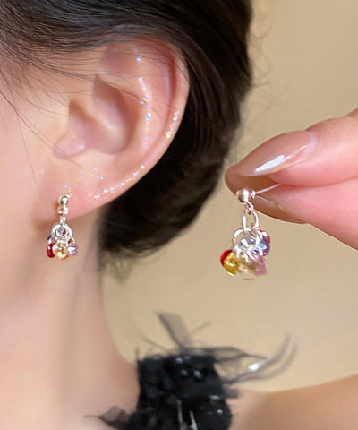 Earrings Alloy Modern Rainbow Drop Zircon Beads FashionChic