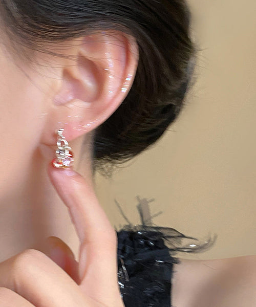 Earrings Alloy Modern Rainbow Drop Zircon Beads FashionChic