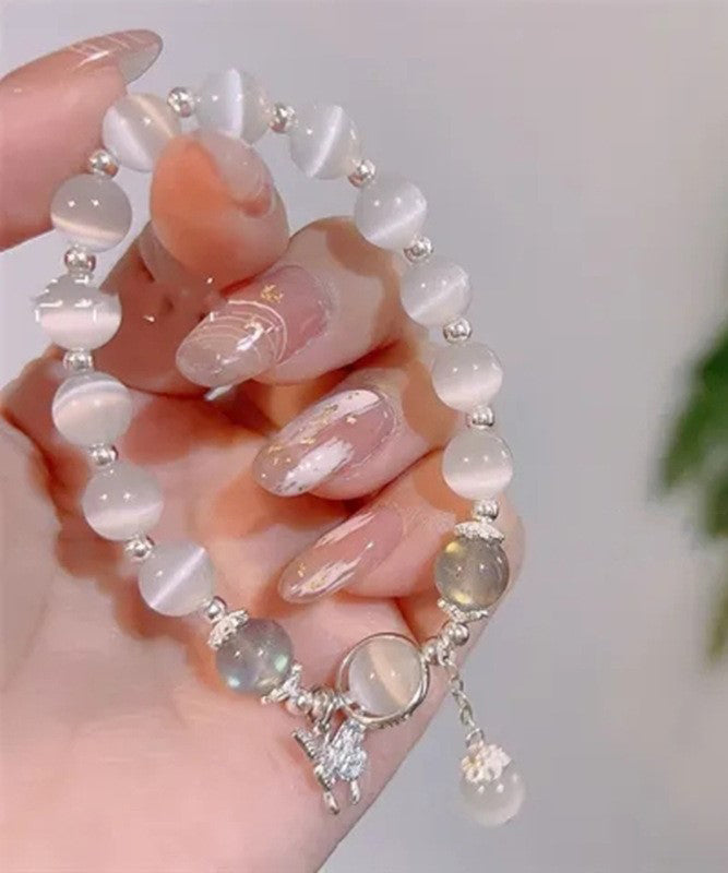 Silk Eye Charm Stone Modern Cat's Alloy Zircon Bracelet Butterfly FashionChic