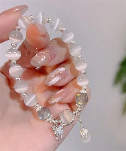 Silk Eye Charm Stone Modern Cat's Alloy Zircon Bracelet Butterfly FashionChic